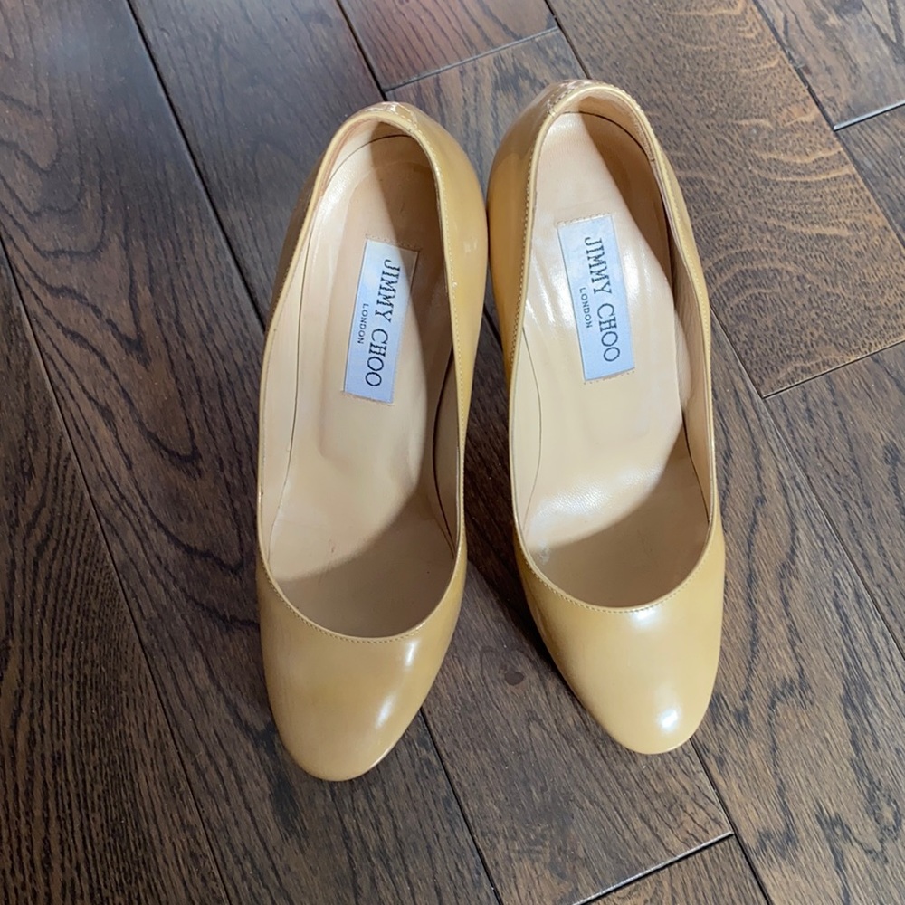 Jimmy Choo Cosmic Nude Pumps size 36.5
